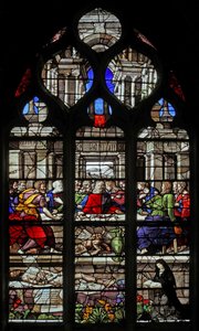 Fenster w12, das letzte Abendmahl