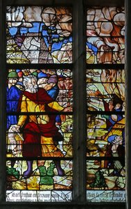 Fenster w130, Bestrafung von Nadab und Abihu, den Söhnen Aarons