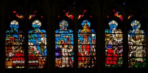 Fenster w136, Szenen aus der Geschichte von Daniel