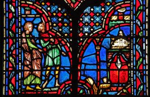 Fenster w14 Samuel befiehlt die Zerstörung der Götzen I Sam VII 3