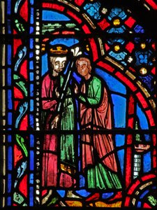 Fenster w14 Saul wird zum König gemacht I Sam X 24 von French School