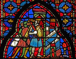 Fenster w15 Heilige Reliquien: Heraklius erobert die persische Hauptstadt