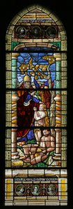 Fenster w15, Darstellung der Erschaffung Evas (modern)