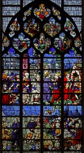 Fenster w1 mit Szenen aus dem Leben des Heiligen Petrus