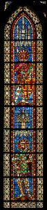 Fenster w203 mit dem heiligen Exuperius und dem heiligen Demetrius von French School