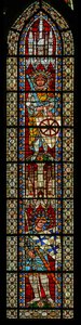 Fenster w203 mit dem heiligen Georg und dem heiligen Innocentius von French School
