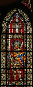 Fenster w203 mit dem heiligen Sebastian