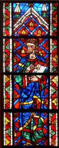 Fenster w203 zeigt einen Propheten von French School