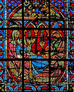 Fenster w203, die Geburt Christi darstellend von French School