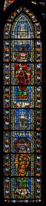 Fenster w205 mit dem heiligen Amandus und dem heiligen Justus von French School