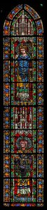 Fenster w205 mit dem heiligen Maximin und dem heiligen Valentinus von French School
