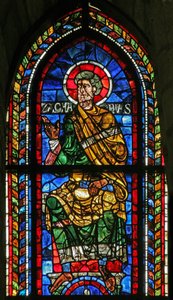 Fenster w207, Zacharias darstellend von French School