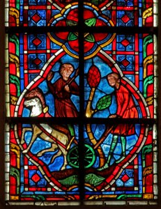 Fenster w207, Arbeiter darstellend von French School