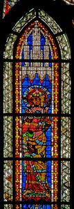 Fenster w208 mit St. Christine von French School