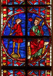 Fenster w210 zeigt Herodes hört von der Predigt des St. Jakobus von French School