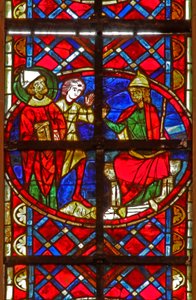 Fenster w211 zeigt St. Denis vor dem Prokonsul