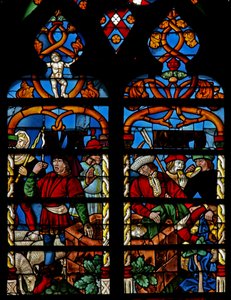 Fenster w234 zeigt Josef wird in die Grube geworfen von French School
