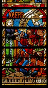 Fenster w234 zeigt Josef mit dem inhaftierten Butler und Bäcker von French School