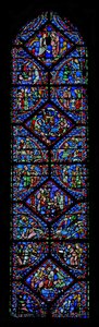 Ein typologisches Fenster: Die Geburt Christi von French School
