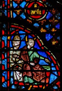 Moses und Aaron verurteilen die Verletzung des Sabbats. Numb XV 35-36 von French School