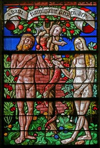Fenster w40, Versuchung von Adam und Eva von French School