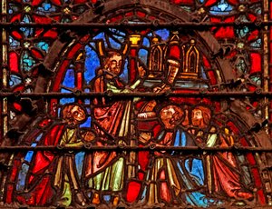 Moses legt das Gesetzbuch bei der Bundeslade nieder. Deut XXXI 26