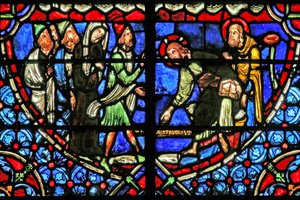 Jesus wird über die Ehebrecherin befragt von French School