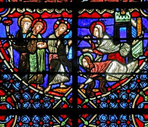 Martha und Maria mit Christus