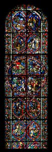 Fenster Nr. 5-L, Darstellung der Geschichte von Isaak von French School