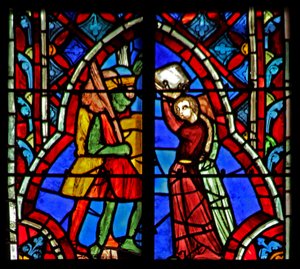Jephthah trifft seine Tochter. Richter XI 34-35