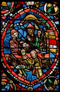 Fenster Nr. 5, Darstellung von Isaaks Rückkehr von French School