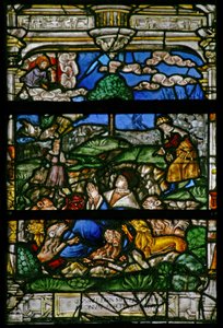 Fenster w6, Darstellung von Daniel in der Löwengrube von French School