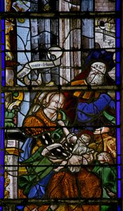 Fenster w6, Maria Salome und ihre Familie von French School