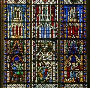 Fenster w6 mit Darstellung der Berufung von Andreas und Petrus