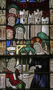 Fenster w7, Christus und die Samariterin