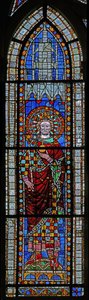 Fenster w7 mit Kaiser Lothar von French School