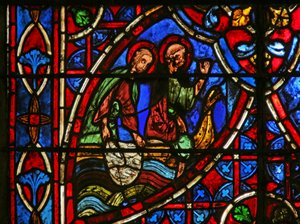 Fenster w7, St. Petrus und der wunderbare Fischfang
