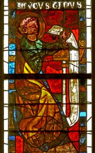 Fenster w8, das St. Augustinus darstellt