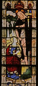 Fenster w8, Auferstehungsszene: Erscheinung vor Maria Magdalena