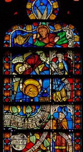 Fenster w8, Details des Baums des Lebens von French School