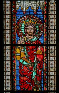 Fenster w9 mit Ludwig dem Frommen