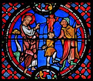 St. Andreas treibt einen Dämon aus von French School