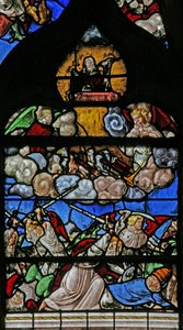 Fenster w9 mit dem Jüngsten Gericht - nach Albrecht Dürer von French School