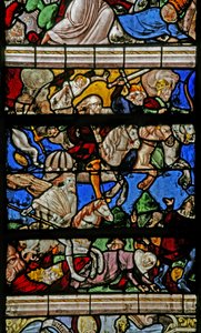 Fenster w9 mit dem Jüngsten Gericht - nach Albrecht Dürer