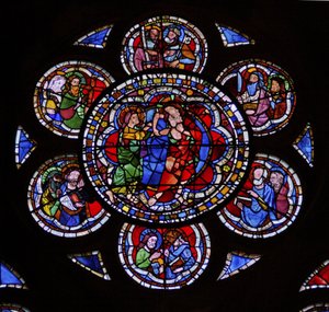Fenster w9 mit dem zweifelnden St. Thomas
