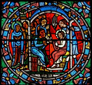 Fenster wXV mit Jesus im Tempel gefunden