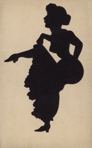 Frau tanzt den Can-Can von French School
