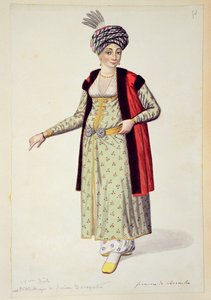 Frau aus Rumelien, osmanische Periode, drittes Viertel des 18. Jahrhunderts von French School