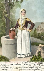 Frau von der Insel Hydra, Griechenland von French School