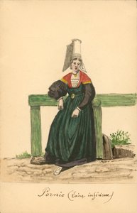 Frauenkostüm von Pornic, Loire-Inférieure von French School